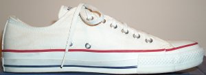 Converse canvas "Chuck Taylor" All Star optical white low-top shoe