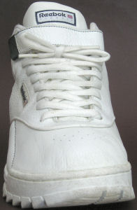 Reebok Classic Exertion Mid in white, front view