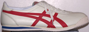 Onitsuka Tiger Corsair Memorial - white with red stripes and blue midsole trim