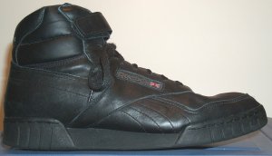 Reebok Ex-O-Fit black high-top fitness shoe for guys (reinforced construction)