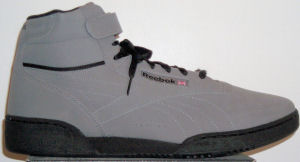 Reebok Ex-O-Fit Absolute SE gray nubuck high-top fitness shoe for guys
