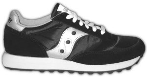 Saucony Jazz classic running shoe: black and silver