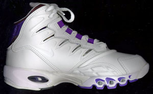 Nike Air Max Pulse aerobic shoe: white and purple high-top