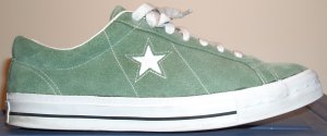 Converse One Star sneaker in Cement with white star
