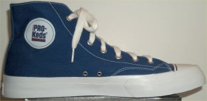 PRO-Keds Royal Canvas high-top basketball shoe in blue