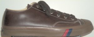 PRO-Keds "Court King" brown leather tennis shoe