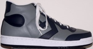 Converse "Pro Star" high-top sneakers in gray with dark blue trim