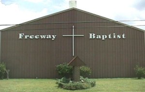 Freeway Baptist Church: fronts on a toll road!