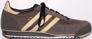 The adidas SL76 shoe in Coffee and Saraha