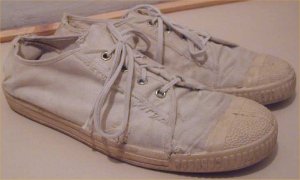 White Tisza brand low-tops from Hungary