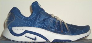 Nike Air Trainer Escape slip-on in blue with blueprint printing Nike Air Trainer Escape slip-on in blue with blueprint printing