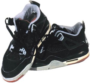 Air Jordan 4, black with gray trim