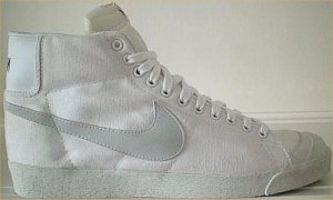 Nike Blazer Canvas high-top, white canvas, natural SWOOSH