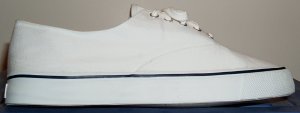 White canvas duck deck sneaker from Pier 54 (store brand of Academy Sports and Outdoors) White canvas duck deck sneaker from Pier 54 (store brand of Academy Sports and Outdoors)
