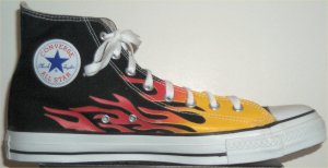 Converse "Chuck Taylor" All-Star high-top sneakers in Flame pattern Converse "Chuck Taylor" All-Star high-top sneakers in Flame pattern