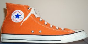 Converse "Chuck Taylor" All Star orange high-top sneaker Converse "Chuck Taylor" All Star orange high-top sneaker