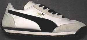 Puma "Easy Rider" running-training shoe, white with black formstrip Puma "Easy Rider" running-training shoe, white with black formstrip