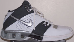 Nike Impax Dime basketball shoe - white and black with silver SWOOSH Nike Impax Dime basketball shoe - white and black with silver SWOOSH
