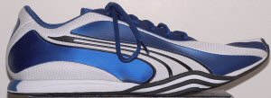 Puma Irie casual running shoe: blue, white, and black Puma Irie casual running shoe: blue, white, and black