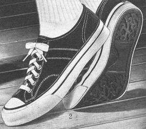 Sears JEEPERS: black low-tops from 1965