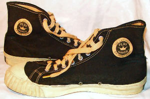 Black "Joe Lapchick Play Maker" high-top sneakers