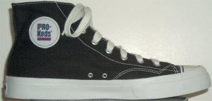 PRO-Keds black canvas high-top basketball shoe