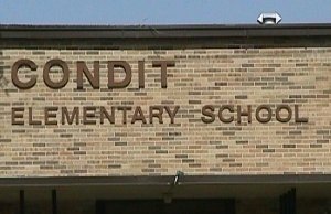Facade of Condit Elementary School in metro Houston Facade of Condit Elementary School in metro Houston