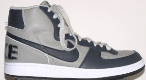 Nike Terminator high-top in gray and dark blue