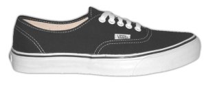 Black VANS Authentic sneakers