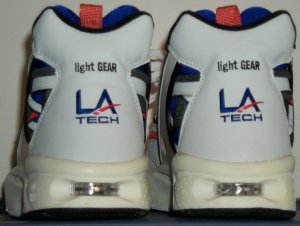 back view of a pair of LA Gear (LA Tech) light GEAR CrossRunner sneakers back view of a pair of LA Gear (LA Tech) light GEAR CrossRunner sneakers